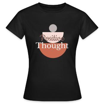 pensée positive - T-shirt Femme - noir - Devant - AI Model Female 172 dark (172cm)