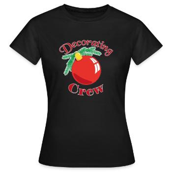 Decorating crew - Women's T-Shirt - black - Front - AI Model Female 172 dark (172cm)