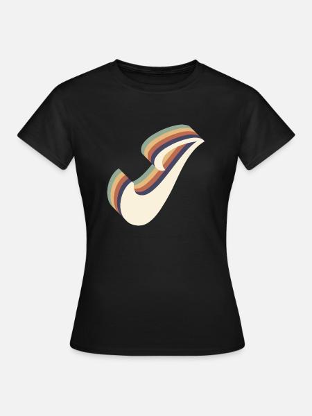 Buchstabe I - Frauen T-Shirt - Schwarz