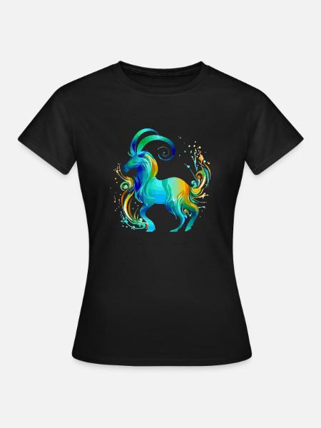 Lolo der Steinbock - Frauen T-Shirt - Schwarz