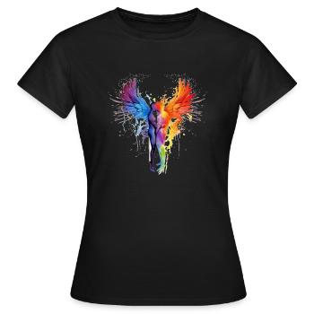 pride femal love - Frauen T-Shirt - Schwarz - Vorne - AI Model Female 172 dark (172cm)
