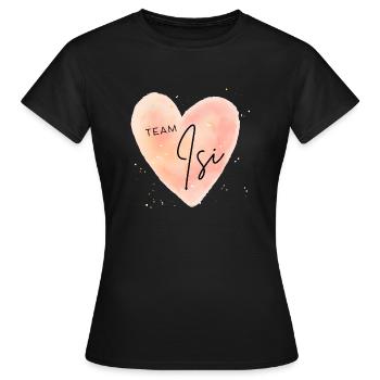 Équipe Isi - T-shirt Femme - noir - Devant - AI Model Female 172 dark (172cm)