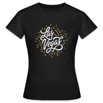 Las Vegas - T-shirt Femme - noir - Devant - AI Model Female 172 dark (172cm)