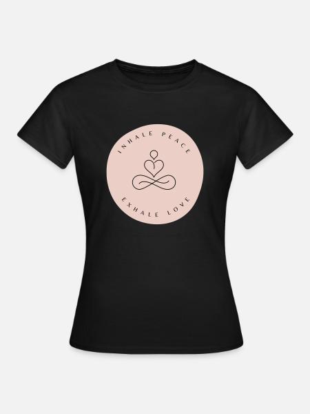 Inspirez la paix, expirez l’amour - T-shirt Femme - noir