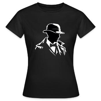 Sherlock - Frauen T-Shirt - Schwarz - Vorne - AI Model Female 172 dark (172cm)