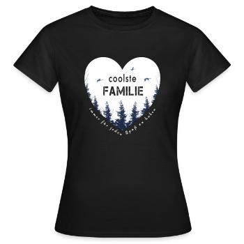 coolest family - Women's T-Shirt - black - Front - AI Model Female 172 dark (172cm)
