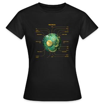 Sky Disc - Women's T-Shirt - black - Front - AI Model Female 172 dark (172cm)