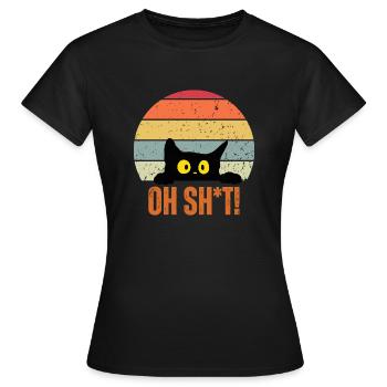 Shocking Cat - Women's T-Shirt - black - Front - AI Model Female 172 dark (172cm)