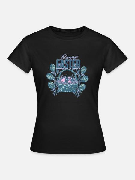 Happy Easter 2 - Frauen T-Shirt - Schwarz