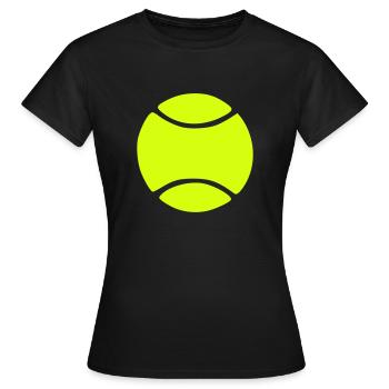 Tennis Ball - Women's T-Shirt - black - Front - AI Model Female 172 dark (172cm)