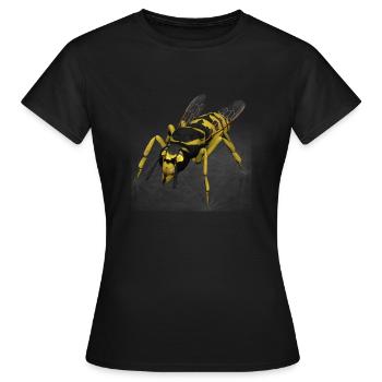 wespe - Frauen T-Shirt - Schwarz - Vorne - AI Model Female 172 dark (172cm)