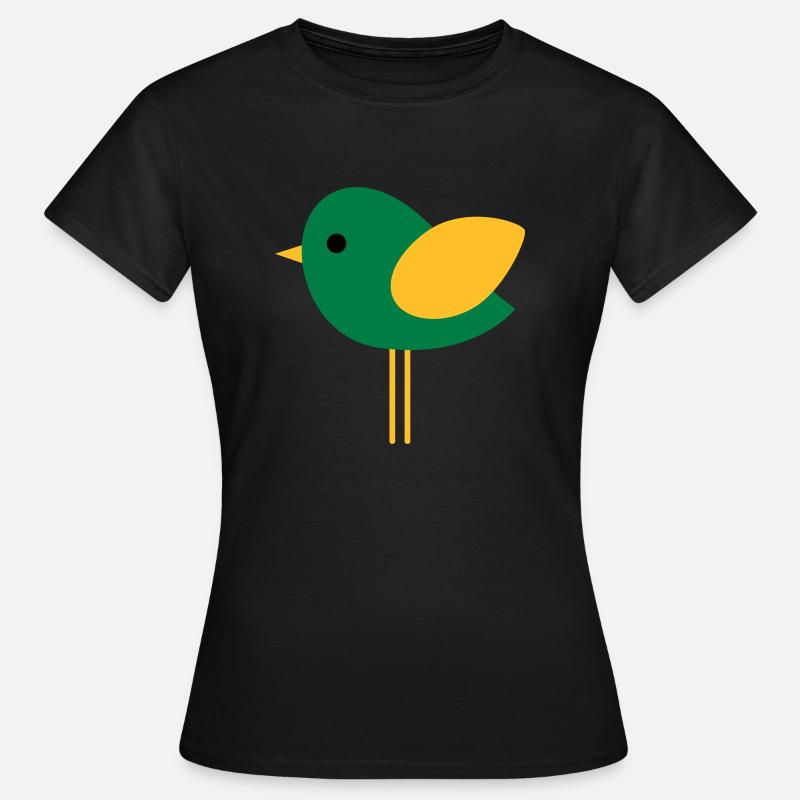 Vogel - Frauen T-Shirt - Schwarz