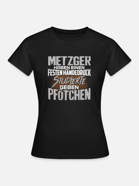 METZGER - fest - Frauen T-Shirt - Schwarz