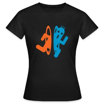 Portails et 1000 aiguilles - T-shirt Femme - noir - Devant - AI Model Female 172 dark (172cm)