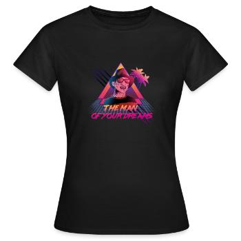L'homme de tes rêves - T-shirt Femme - noir - Devant - AI Model Female 172 dark (172cm)
