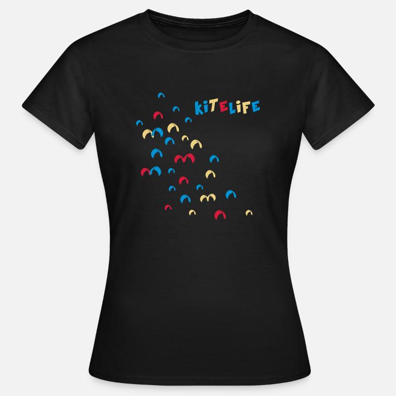 Kitelife - Frauen T-Shirt - Schwarz