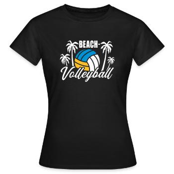Beach-volley - T-shirt Femme - noir - Devant - AI Model Female 172 dark (172cm)