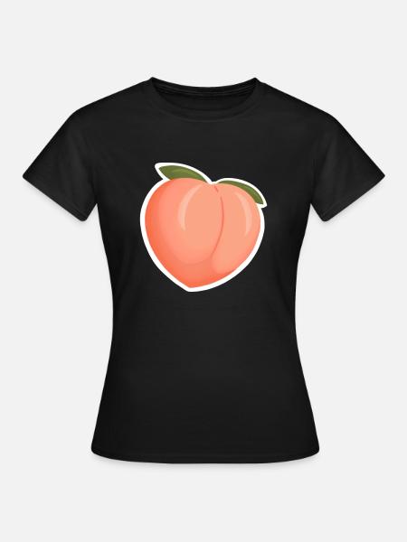 Pfirsich/Fischerei - Frauen T-Shirt - Schwarz