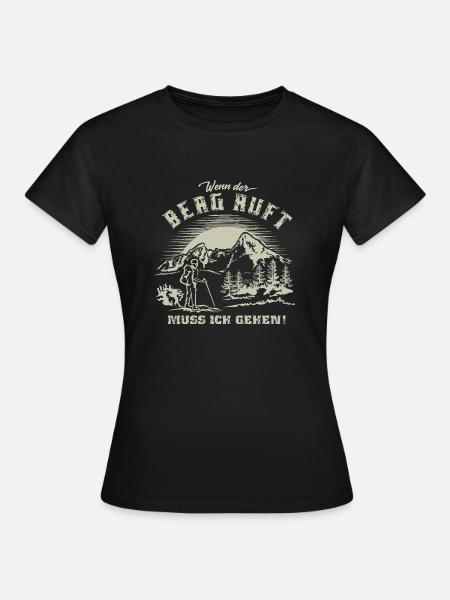 Tour zum Berg Watzmann wandern - Berchtesgaden - Frauen T-Shirt - Schwarz
