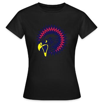 aigle logo tete - T-shirt Femme - noir - Devant - AI Model Female 172 dark (172cm)