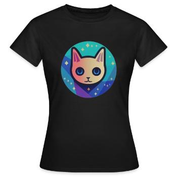 Astro Chat - T-shirt Femme - noir - Devant - AI Model Female 172 dark (172cm)