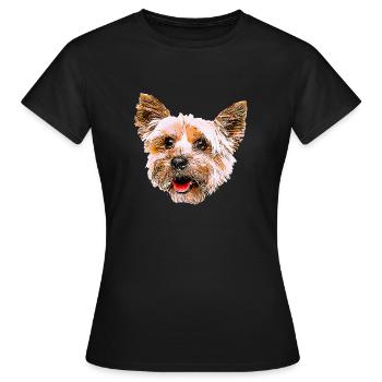 yorkshire - T-shirt Femme - noir - Devant - AI Model Female 172 dark (172cm)