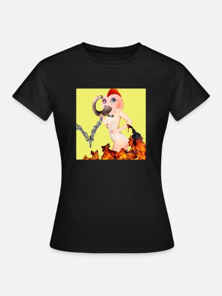 Bad Girl - Frauen T-Shirt - Schwarz
