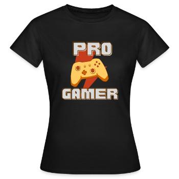 pro gamer - Frauen T-Shirt - Schwarz - Vorne - AI Model Female 172 dark (172cm)