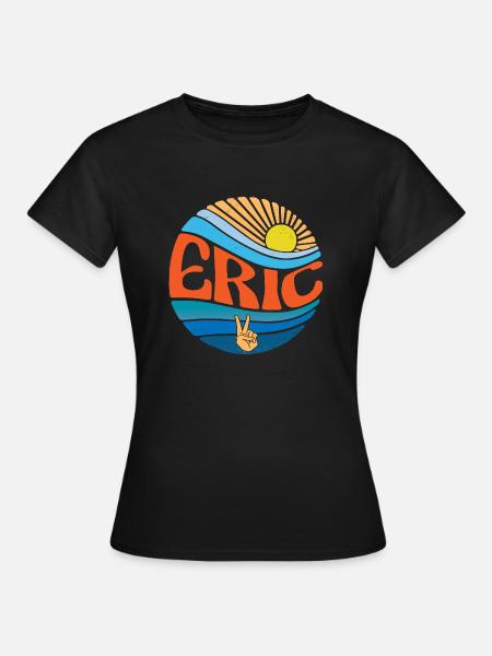 Eric Chemise Vintage Sunset Eric Groovy Tie Dye - T-shirt Femme - noir