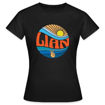 Chemise Lian Vintage Sunset Lian Groovy Tie Dye - T-shirt Femme - noir - Devant - AI Model Female 172 dark (172cm)