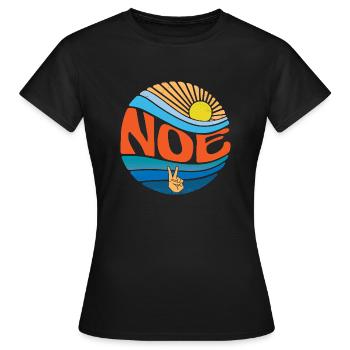 Noe Shirt Vintage Sunset Noe Groovy Tie Dye - Women's T-Shirt - black - Front - AI Model Female 172 dark (172cm)