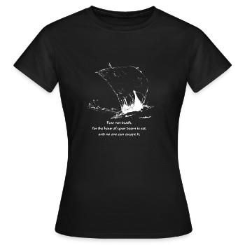 Destin viking - T-shirt Femme - noir - Devant - AI Model Female 172 dark (172cm)