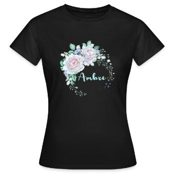 Pour Ambre - T-shirt Femme - noir - Devant - AI Model Female 172 dark (172cm)