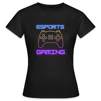 Esports Gamer - Frauen T-Shirt - Schwarz - Vorne - AI Model Female 172 dark (172cm)