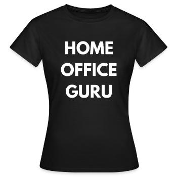 Gourou du bureau à domicile - T-shirt Femme - noir - Devant - AI Model Female 172 dark (172cm)
