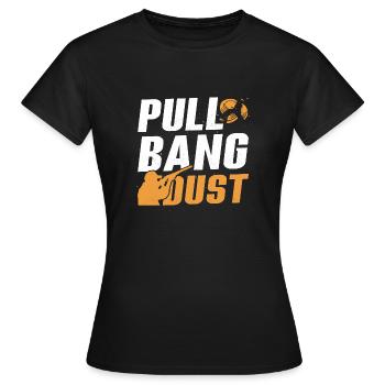 Pull Trapshooting Skeet Shooting - Frauen T-Shirt - Schwarz - Vorne - AI Model Female 172 dark (172cm)