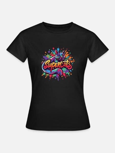 Supercats 7 Logo - Women's T-Shirt - black