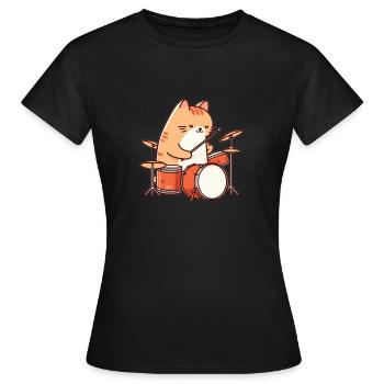 Batter Cat - Women's T-Shirt - black - Front - AI Model Female 172 dark (172cm)