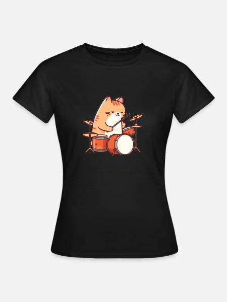 Batter Katze - Frauen T-Shirt - Schwarz