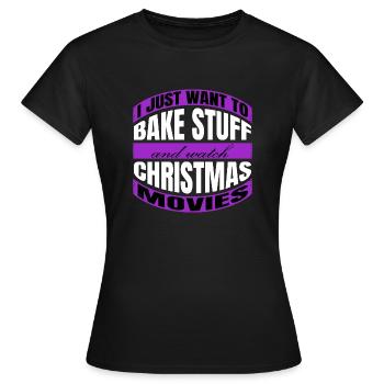 confectioner bake couples awesome baby baking - Women's T-Shirt - black - Front - AI Model Female 172 dark (172cm)