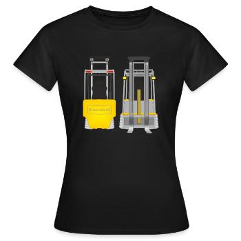 Forklift - Women's T-Shirt - black - Front - AI Model Female 172 dark (172cm)