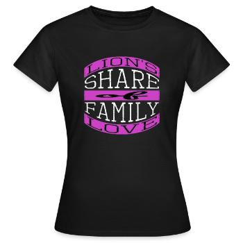 Team Family Joke Awesome Family Best Tshirt - Women's T-Shirt - black - Front - AI Model Female 172 dark (172cm)