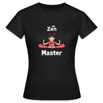 Serenity Yoga Guru - Frauen T-Shirt - Schwarz - Vorne - AI Model Female 172 dark (172cm)