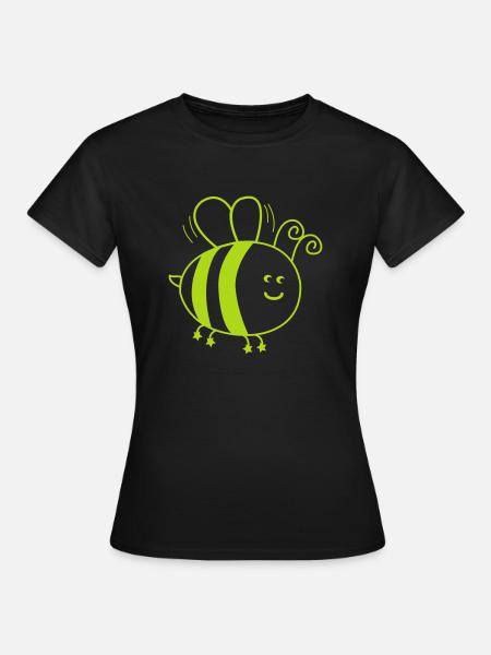 Biene Comic - Frauen T-Shirt - Schwarz
