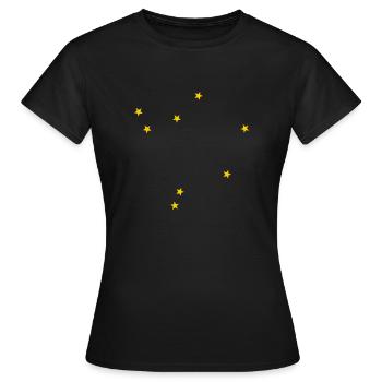 Sternzeichen Waage - Frauen T-Shirt - Schwarz - Vorne - AI Model Female 172 dark (172cm)