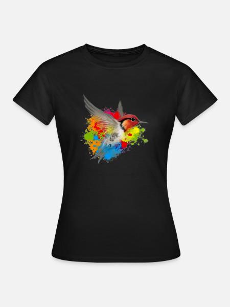 colibri ami logo - T-shirt Femme - noir