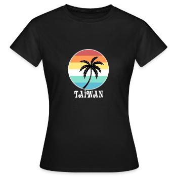 Taiwan - Frauen T-Shirt - Schwarz - Vorne - AI Model Female 172 dark (172cm)