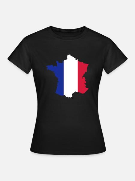 France - Frauen T-Shirt - Schwarz