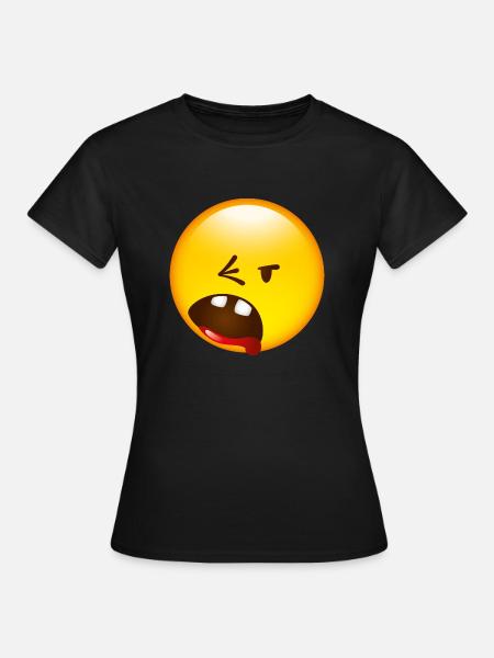Smiley Break - T-shirt Femme - noir
