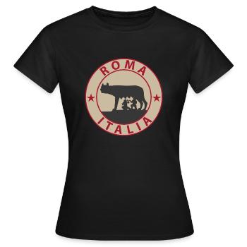 Roma - T-shirt Femme - noir - Devant - AI Model Female 172 dark (172cm)